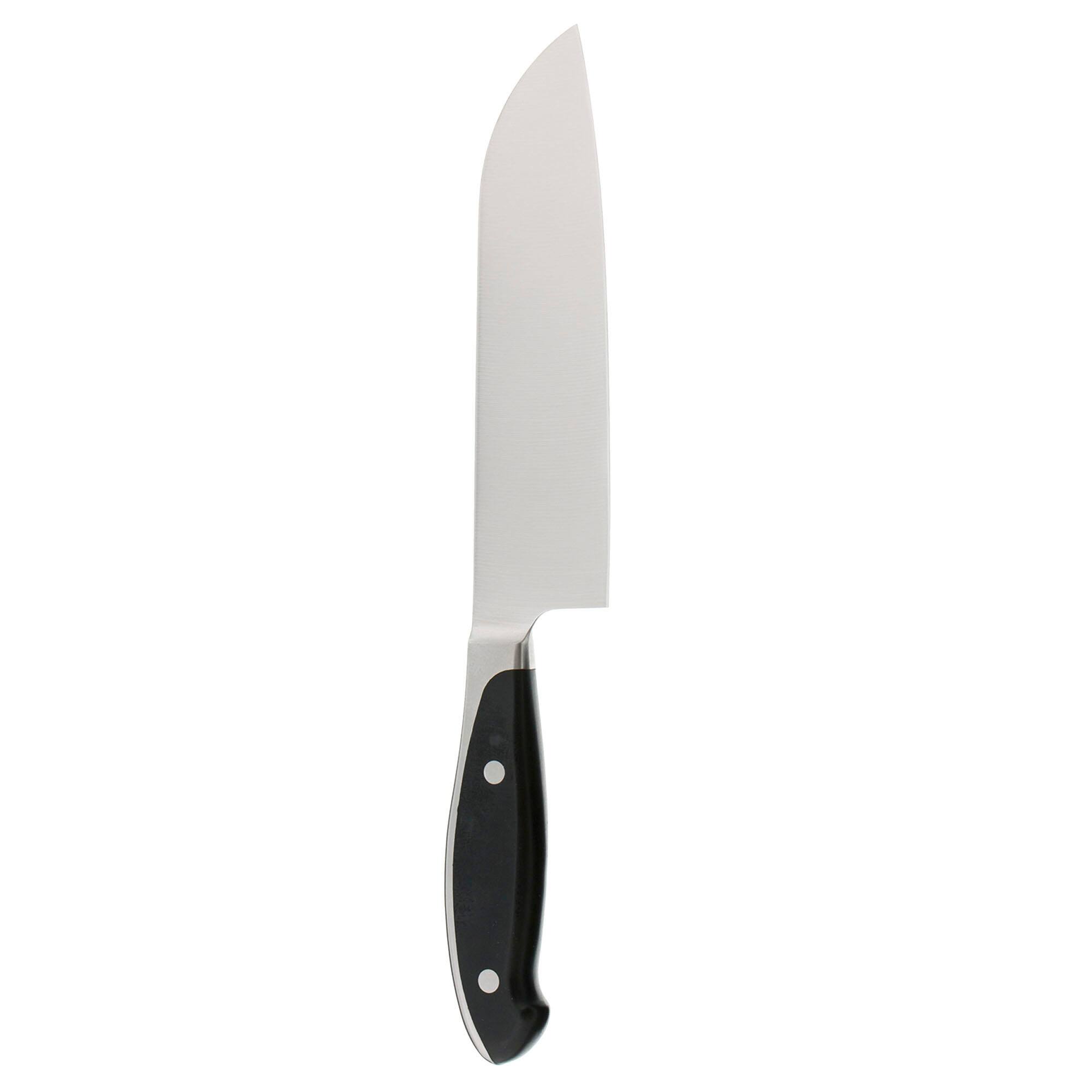 Alt View 1. Henckels - Henckels Forged Synergy 7-inch Hollow Edge Santoku Knife - Stainless Steel.