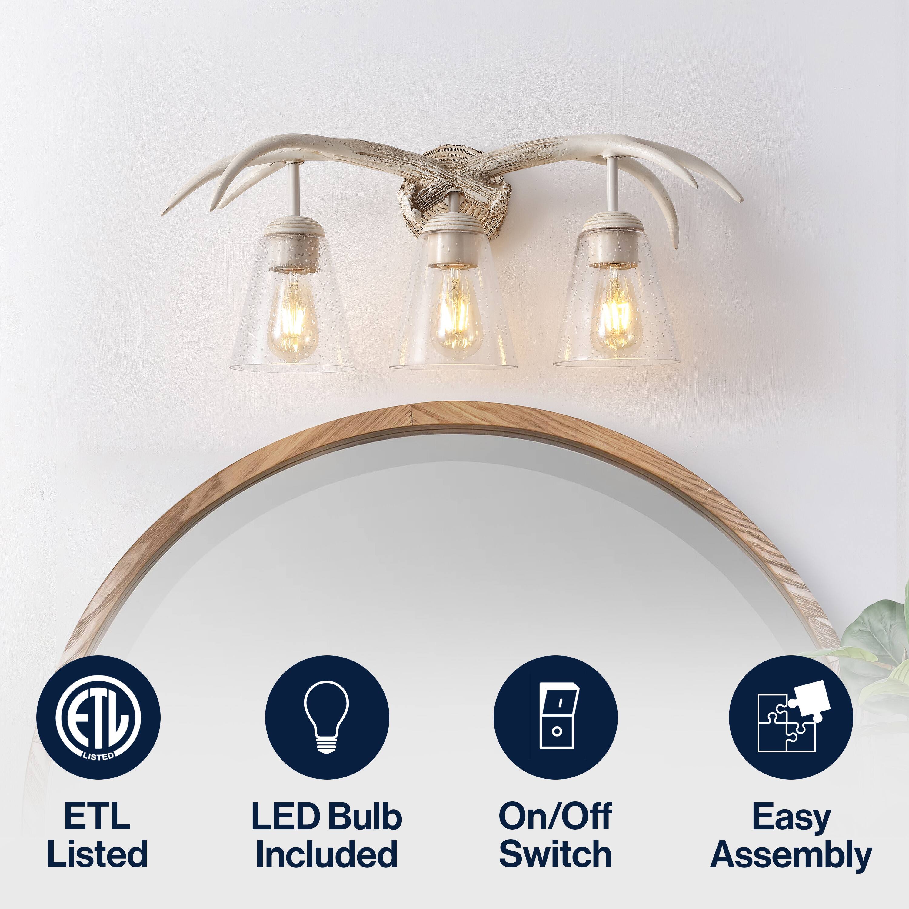 ETL Listed  
LED Bulb Included  
On/Off Switch  
Easy Assembly