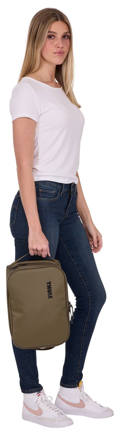 Alt View 1. Thule - Chasm Large Gear Cube – Durable Travel Organizer - Deep Khaki.