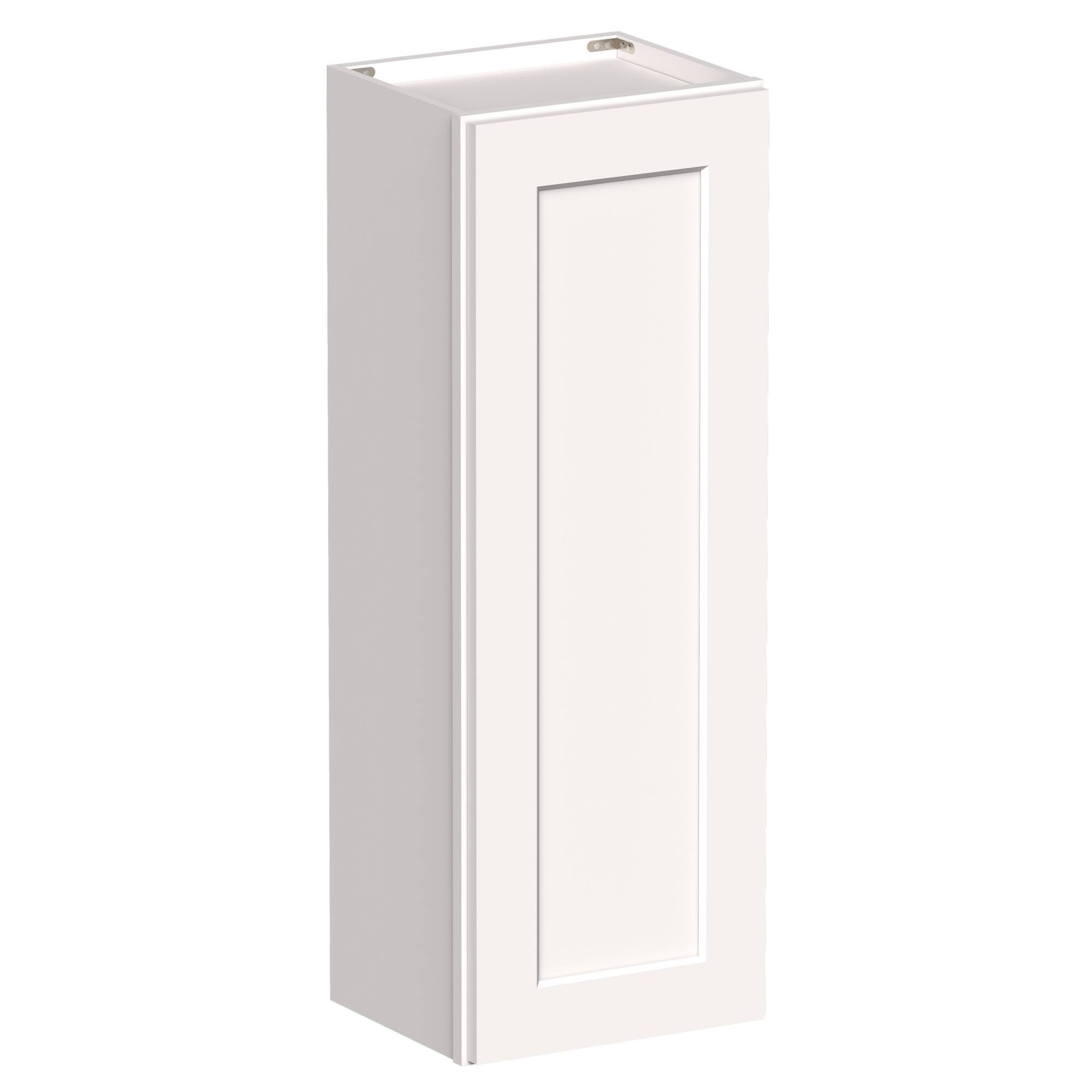 Angle. Boyel Living - 15-in W x 42-in H x 12-in D Shaker RTA Kitchen Wall Cabinet with Soft-Close - White Shaker.