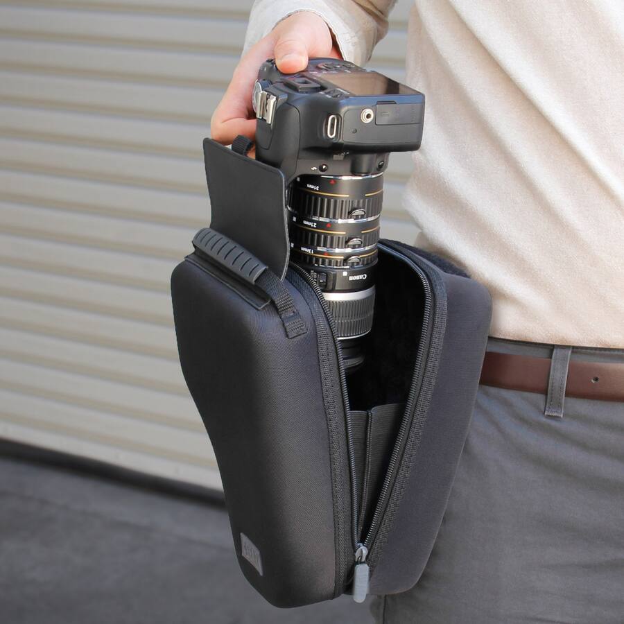 Shell Camera Roll USA Gear Quick Access DSLR Hard Shell Camera Zoom Lens Case Black ...