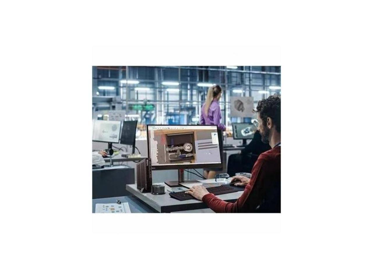 Alt View 3. Lenovo - Lenovo ThinkStation P3 Gen 2 - Intel Core Ultra 7 - 16 GB - 512 GB SSD - Intel Q870 - Windows 11 Pro - RTX A400 4 GB - Black.