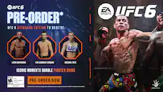 EA UFC 6 SPORTS PRE-ORDER* UFC 6 STANDARD EDITION TO RECEIVE: ALEX PEREIRA, LEON EDWARDS, THE KOREAN ZOMBIE, MIESHA TATE ICONIC MOMENTS BUNDLE FIGHTER SKINS
MATURE 17 Blood, Violence, Strong Language
PRE-ORDER NOW
ESRB
*Conditions & restrictions apply. See https://www.ea.com/games/ufc/ufe-6/offer-disclaimers for details.
LIGHT HEAVYWEIGHT DIVISION
FROSTBITE