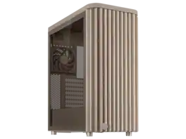 ASUS - ProArt PA401 Wood Beige ATX Case - Tempered Glass, 315mm GPU, 240mm Radiator, Detachable PSU - Beige
