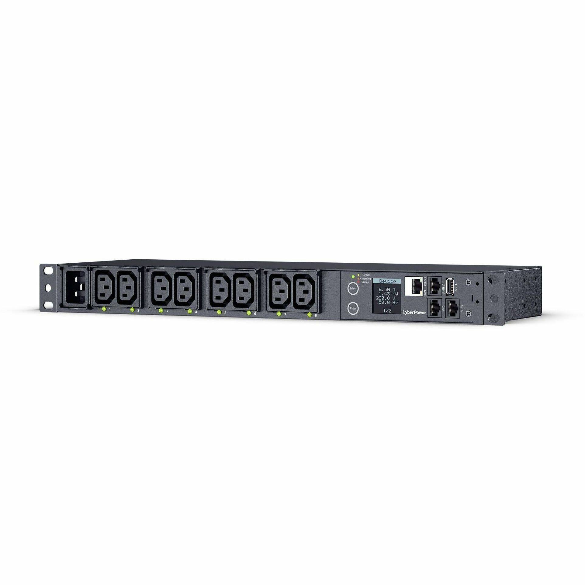 CyberPower PDU41005 Switched PDU 1U Rackmount Black - Best Buy