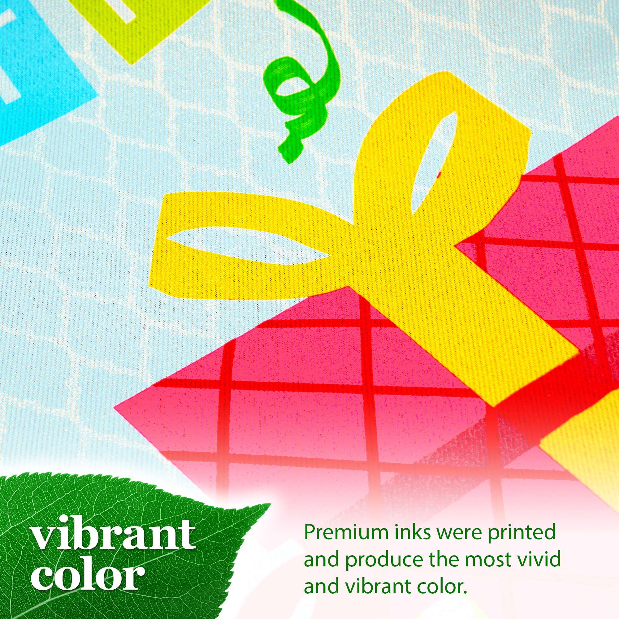 vibrant color

Premium inks were printed and produce the most vivid and vibrant color.
