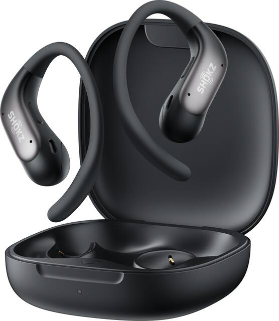 Shokz - OpenFit Air 2 Open-Ear True Wireless Bluetooth Earbuds - Black
