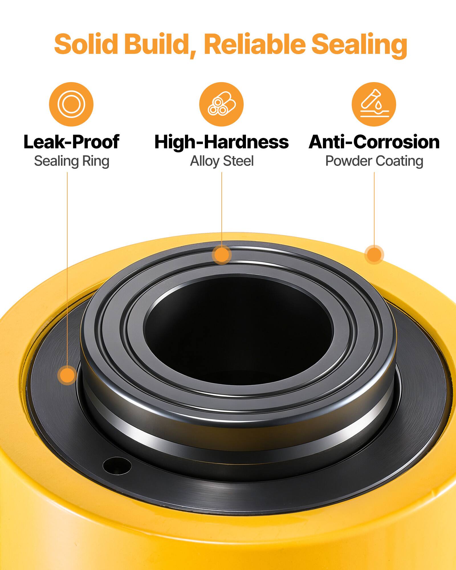 Solid Build, Reliable Sealing

- Leak-Proof Sealing Ring
- High-Hardness Alloy Steel
- Anti-Corrosion Powder Coating