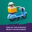 Load up the scooter, ready for deliveries.