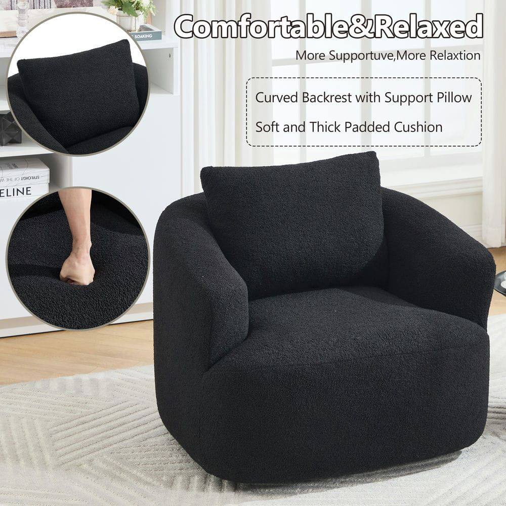 Comfortable & Relaxed  
More Supportive, More Relaxation  

Curved Backrest with Support Pillow  
Soft and Thick Padded Cushion