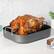 Left. Viking - Hard Anodized Roasting Pan with Rack and Bonus Carving Set - Black.