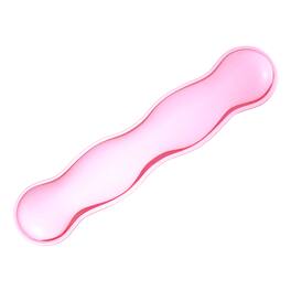 Unique Bargains - Gel Wrist Rest, Ergonomic Silicone Gel Mouse Pad with Cool Touch Cushion for Computer Laptop Home Office (Keyboard Pad) - Pink