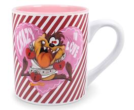 Silver Buffalo - Looney Tunes Taz "Crazy In Love" Ceramic Mug | Holds 14 Ounces | Toynk Exclusive - Pink