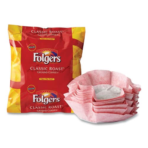 Folger's - Folgers Coffee Filter Packs, Classic Roast, .9 oz, 10 Filters/Pack, 4 Packs/Carton