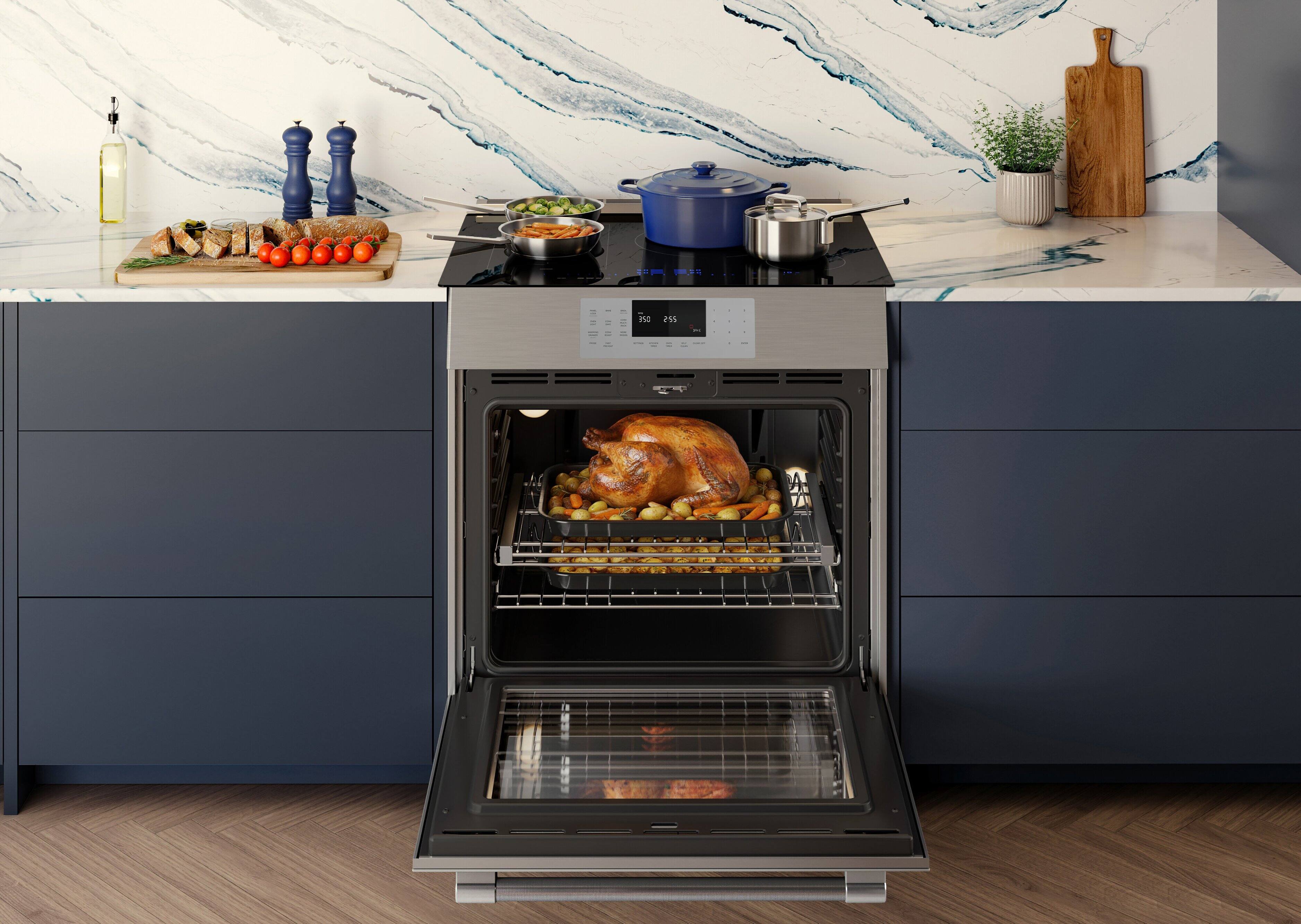 Alt View 7. Thermador - Thermador 30-Inch Masterpiece Induction Slide-In Range - Stainless Steel.