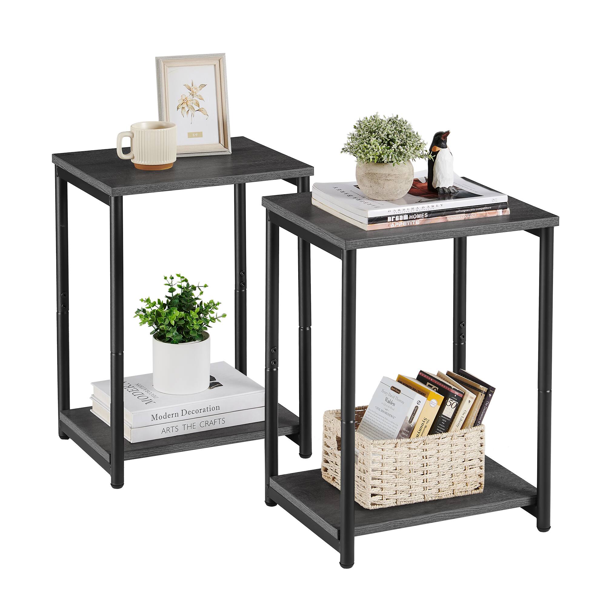 Misty Gray and Classic Black