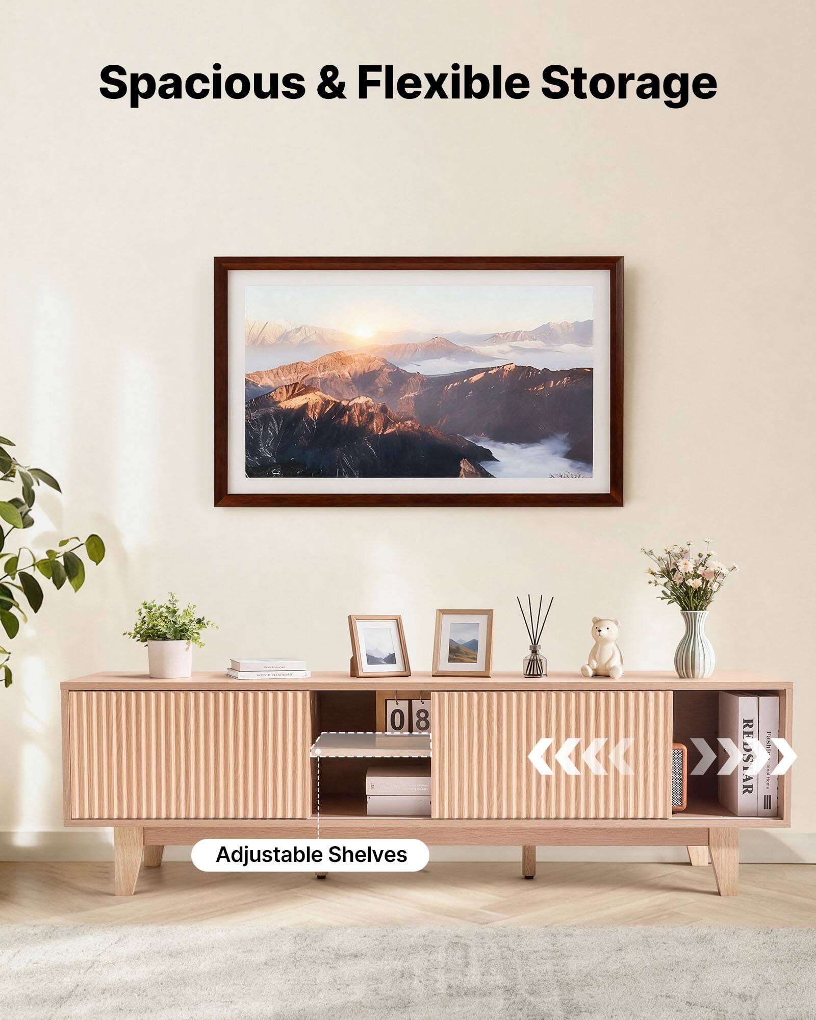 Spacious & Flexible Storage

Adjustable Shelves