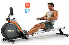 YOSUDA - Magnetic Rowing Machine for Home Use,Foldable Rower with App Supported Pro Max Model - Black