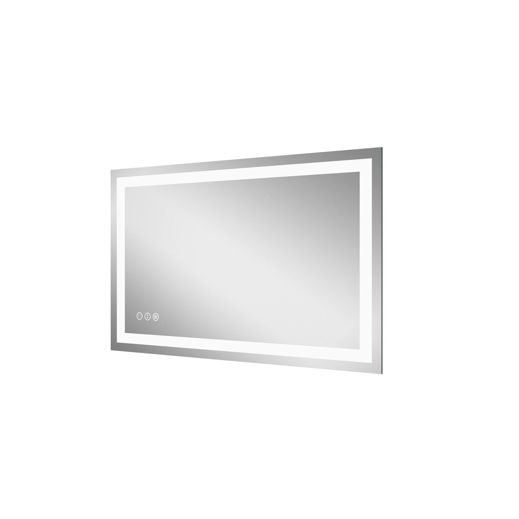 Alt View 2. Boyel Living - 30 in W x 48 in L Rectangular Frameless Wall Bathroom Vanity Mirror with Front and Backlit and Anti Fog.