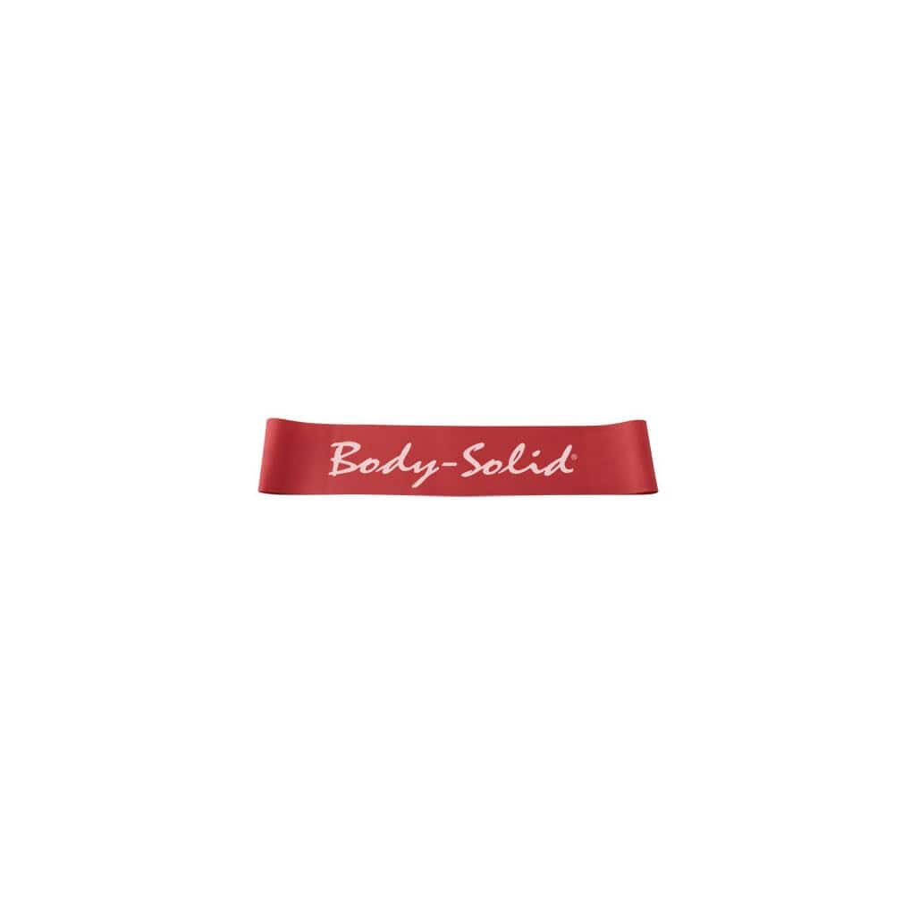 Amber Sporting Goods - Body-Solid Tools (BSTBM3) Mini Bands for Workout Resistance Exercise & Physical Therapy - Medium - Red