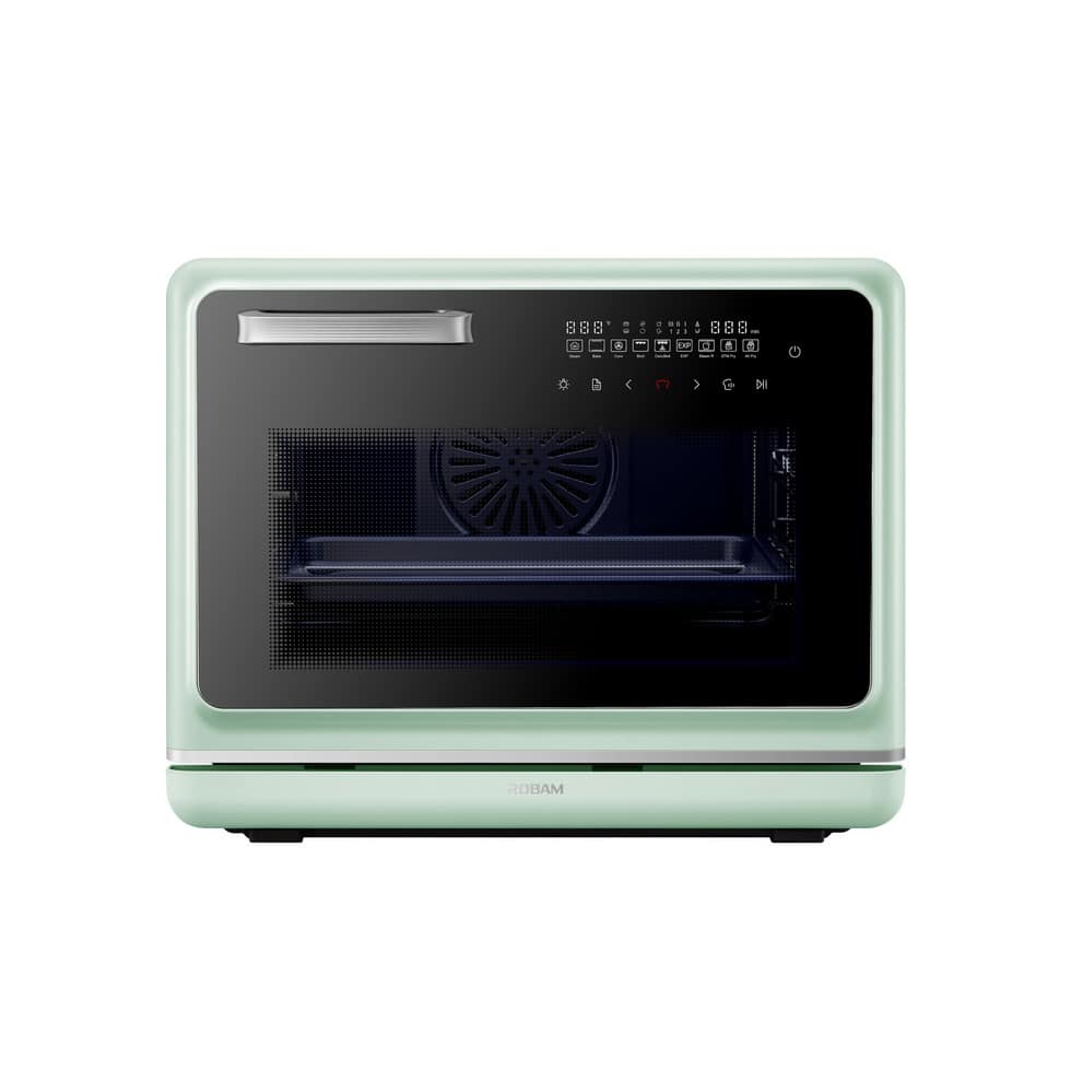 Robam - R-Box Pro 1.2cu.ft.Countertop Toaster Oven with Combi Steam, Air Fry, True Convection and Self-Clean - Green
