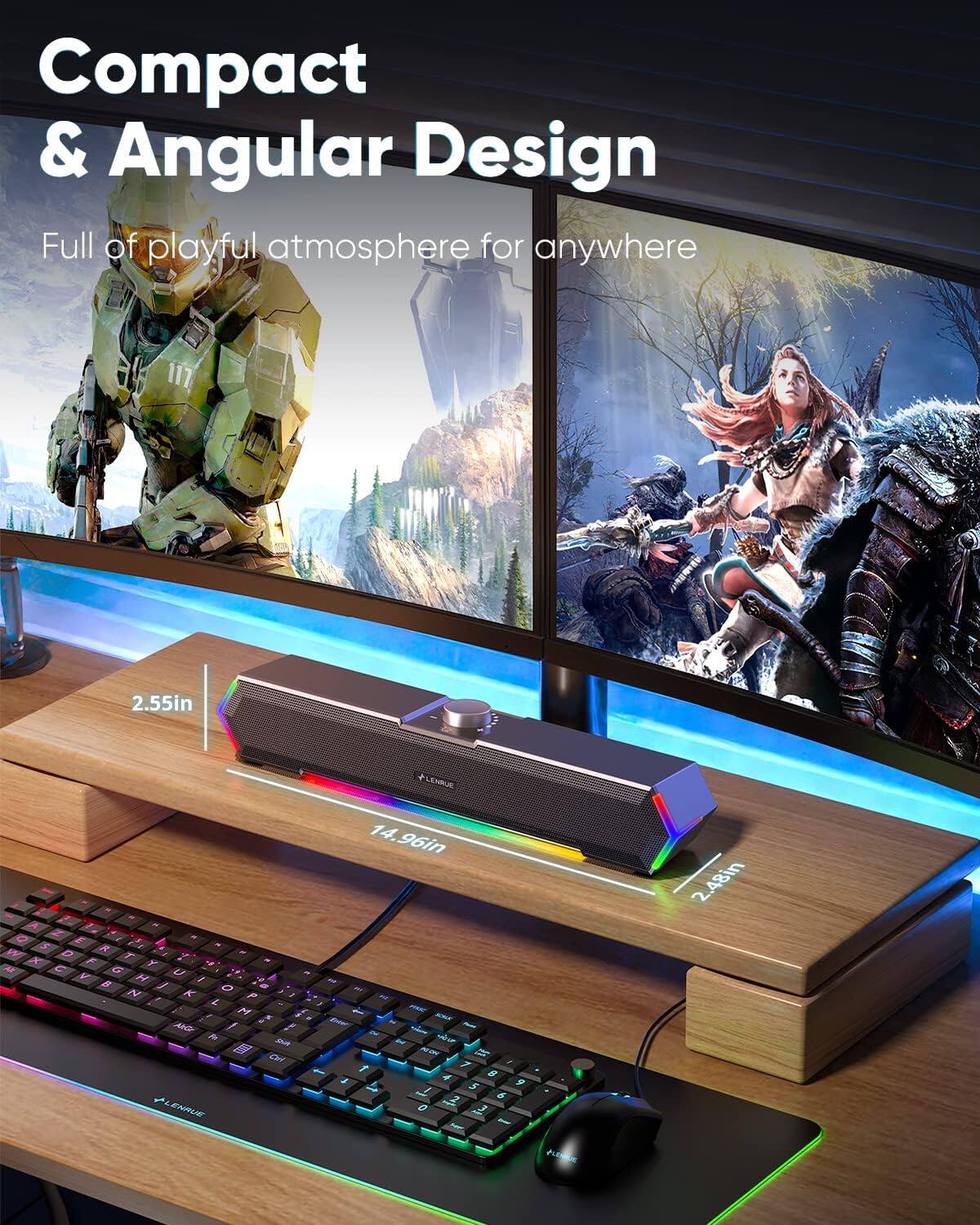 Compact & Angular Design  
Full of playful atmosphere for anywhere  

2.55in  
14.96in  
2.48in