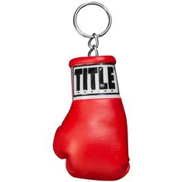 TITLE Boxing - Authentic Detailed Mini Lace Up Glove Key Ring - Red