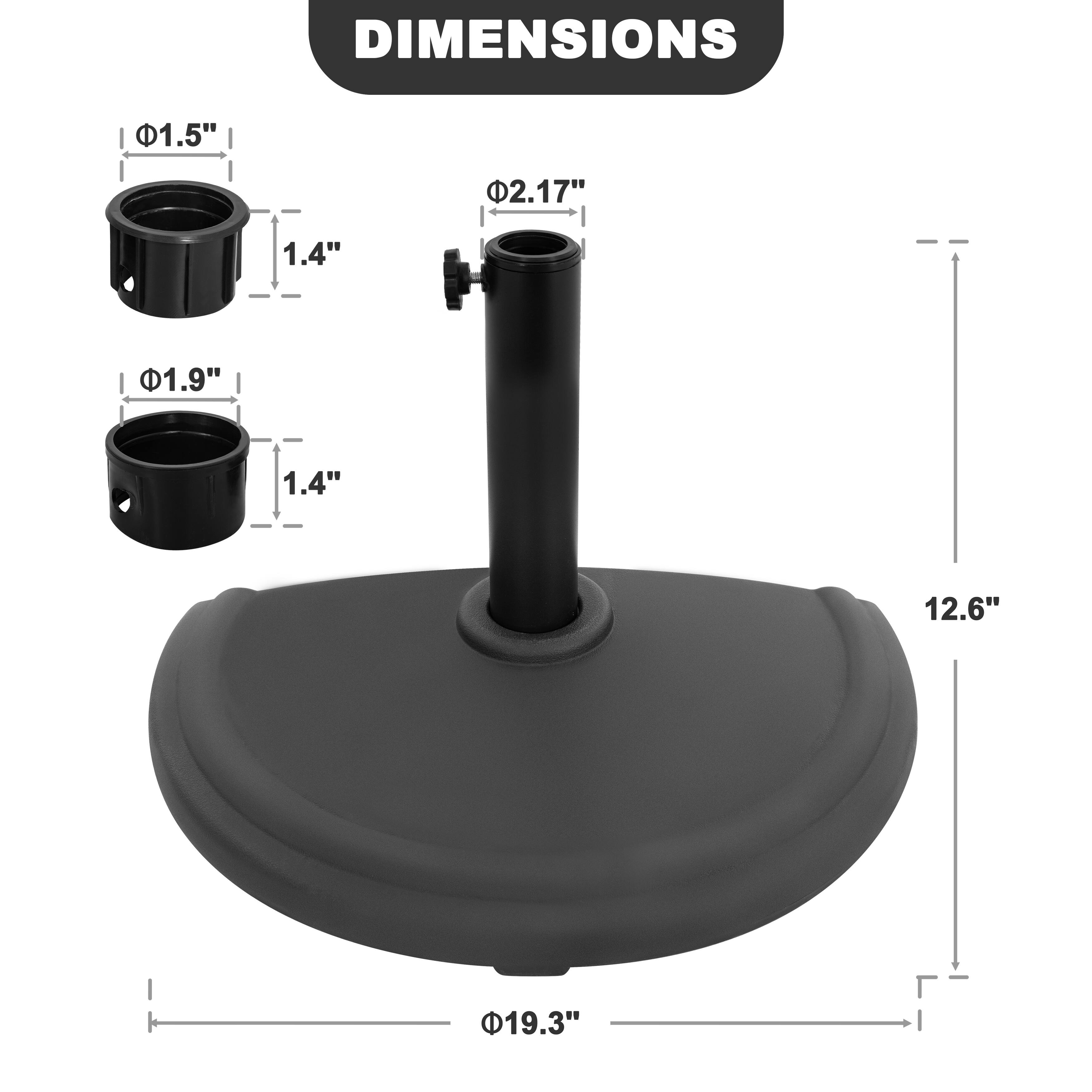 DIMENSIONS  
1.5"  
2.17"  
1.4"  
1.9"  
1.4"  
12.6"  
19.3"
