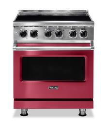 Viking - 5 Series 4.7 Cu. Ft. Freestanding Electric Induction Range - Valentine - Front_Zoom