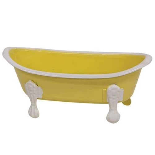BreeBe - Iron Bathtub Soap Dish - Yellow