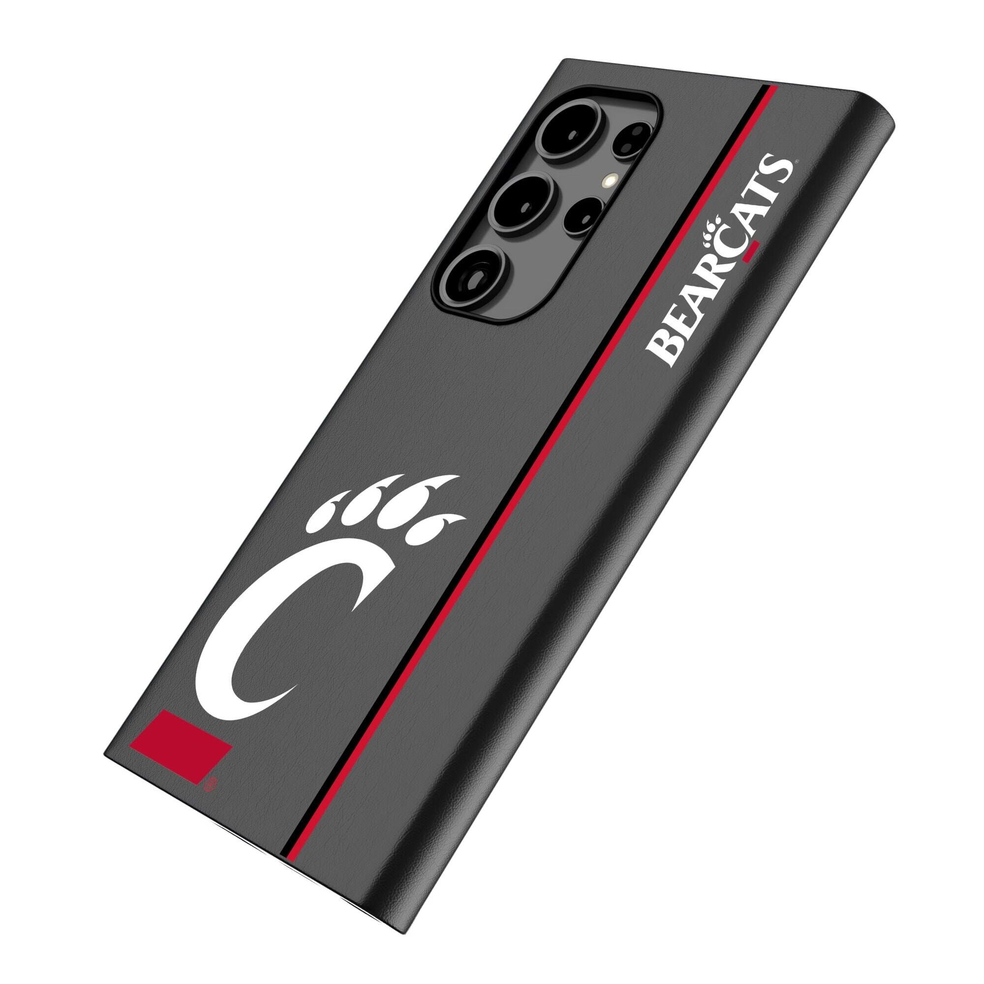 Alt View 1. Keyscaper - Cincinnati Bearcats Galaxy Magnetic Bump Case - S25 Ultra - Black.
