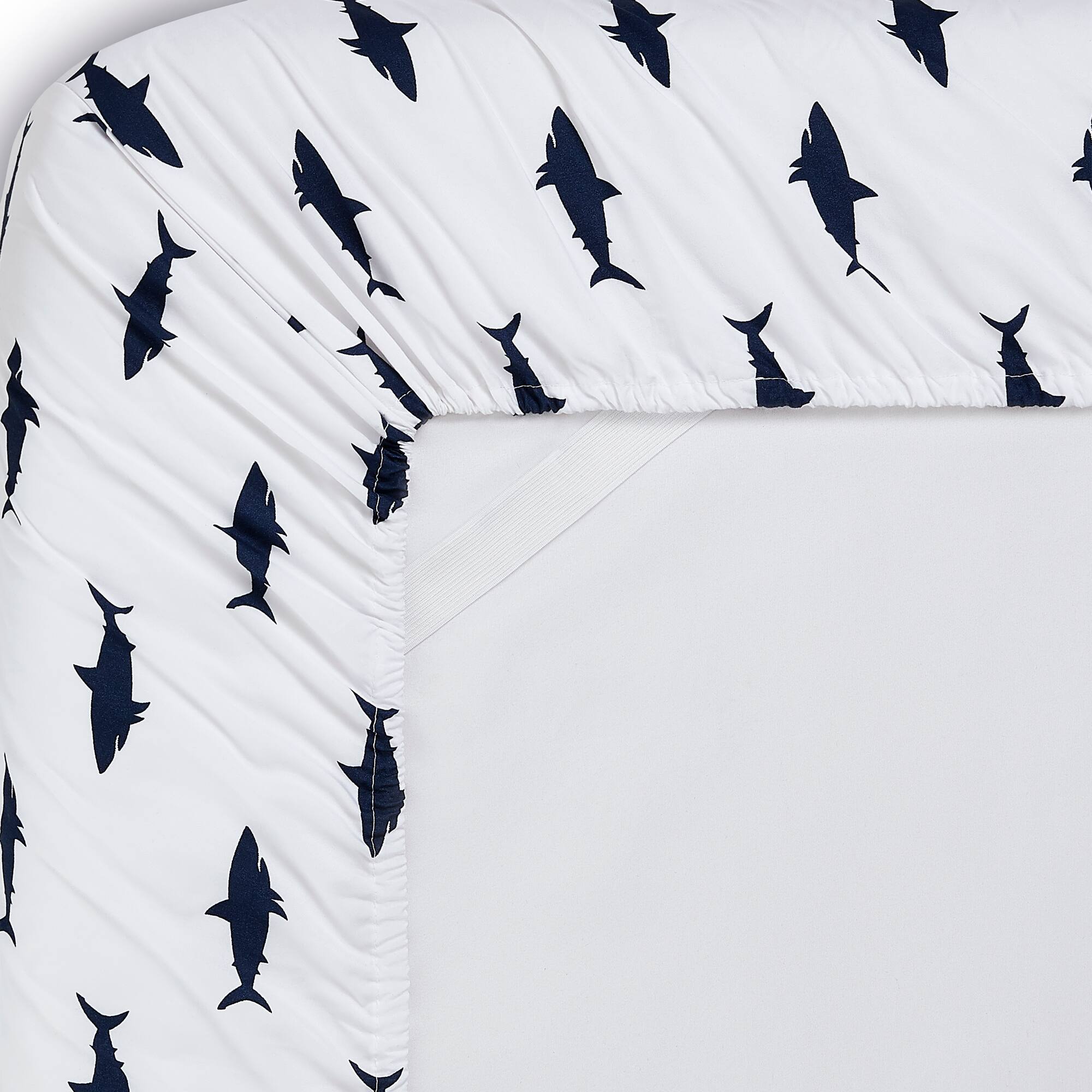 Back. Sweet Home Collection - Kids' Printed Classic & Bright Ultra Soft Microfiber Sheet Sets - Full - Sharks.