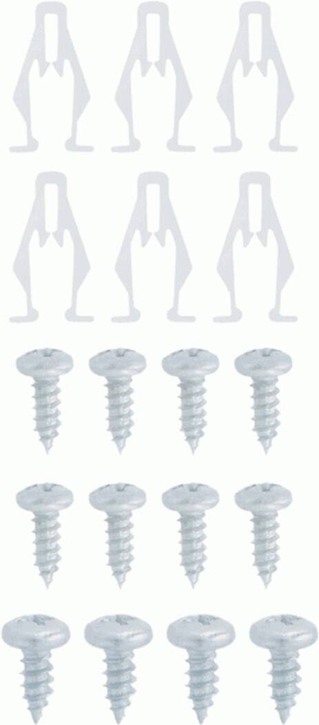 The image shows a row of screws, with each screw being labeled with the letter "T."