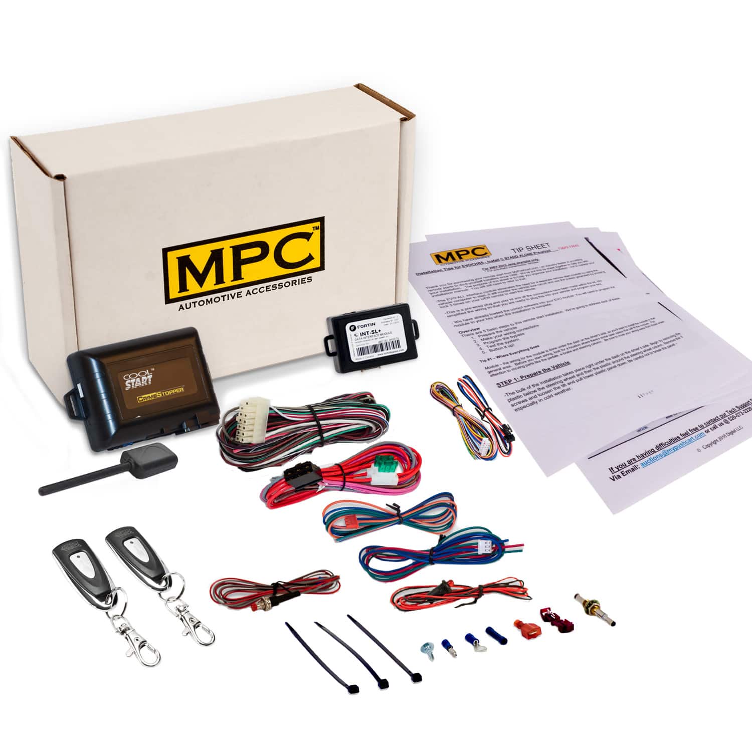MPC- 1-Button Remote Starter For 1998-2002 GMC Savana 2500- Up To 1,500' Range- Black