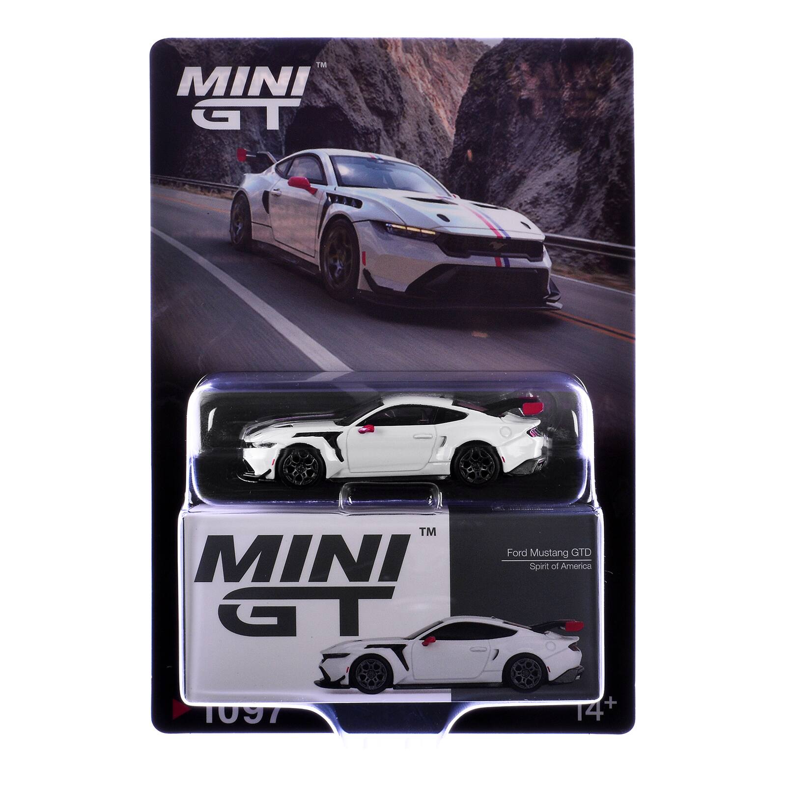 MINI GT  
Ford Mustang GTD Spirit of America  
1097  
14+
