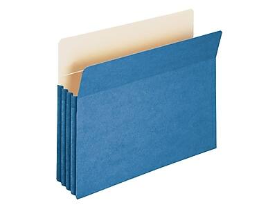 Alt View 1. Smead -  File Pockets, 3.5" Expansion, Letter Size, Blue  - Blue.