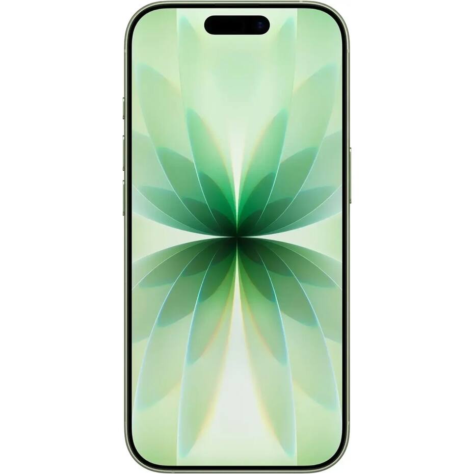 Angle. Apple - iPhone 17 512GB 6.3" 5G Fully Unlocked, Sage - Green.