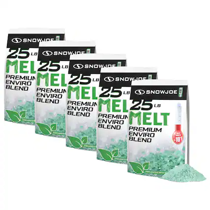 SNOWJOE 25 LB MELT
PREMIUM ENVIRONMENTAL BLEND
ENHANCED MELT2500
-3 LTZED BLEND
-10 ENHANCED HELTOCU
ENHANCED WITH C