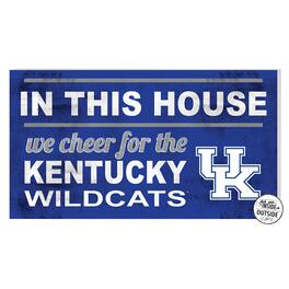 Jardine - Kentucky Wildcats 11'' x 20'' Indoor/Outdoor In This House Sign - Blue