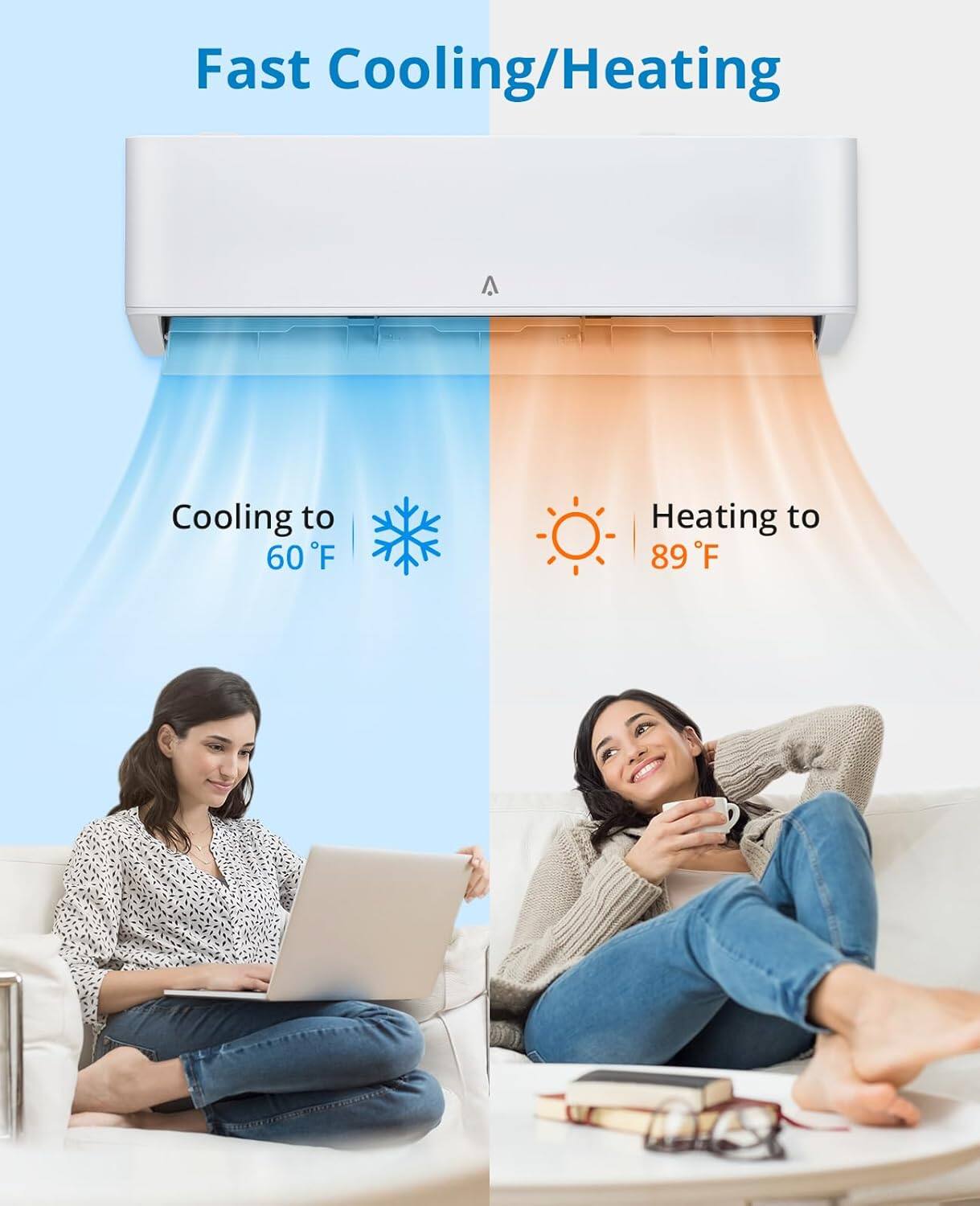 Fast Cooling/Heating

Cooling to 60°F

Heating to 89°F