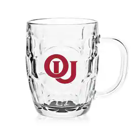 Indigo Falls - Oklahoma Sooners 20oz. Dimpled Glass Mug - Multicolor