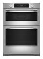 KitchenAid - 30-inch Smart Built-In Electric Double Wall Combination with Microwave and Assisted Cooking Modes - Stainless Steel