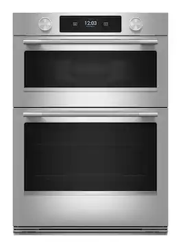 KitchenAid - 30-inch Smart Built-In Electric Double Wall Combination with Microwave and Assisted Cooking Modes - Stainless Steel