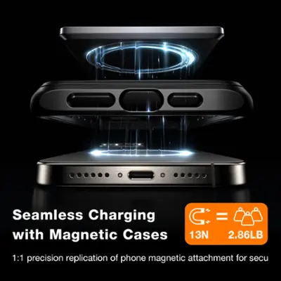 TORRAS - Slim MiniMag Wireless Power Bank 5000mAh - Titanium Gray