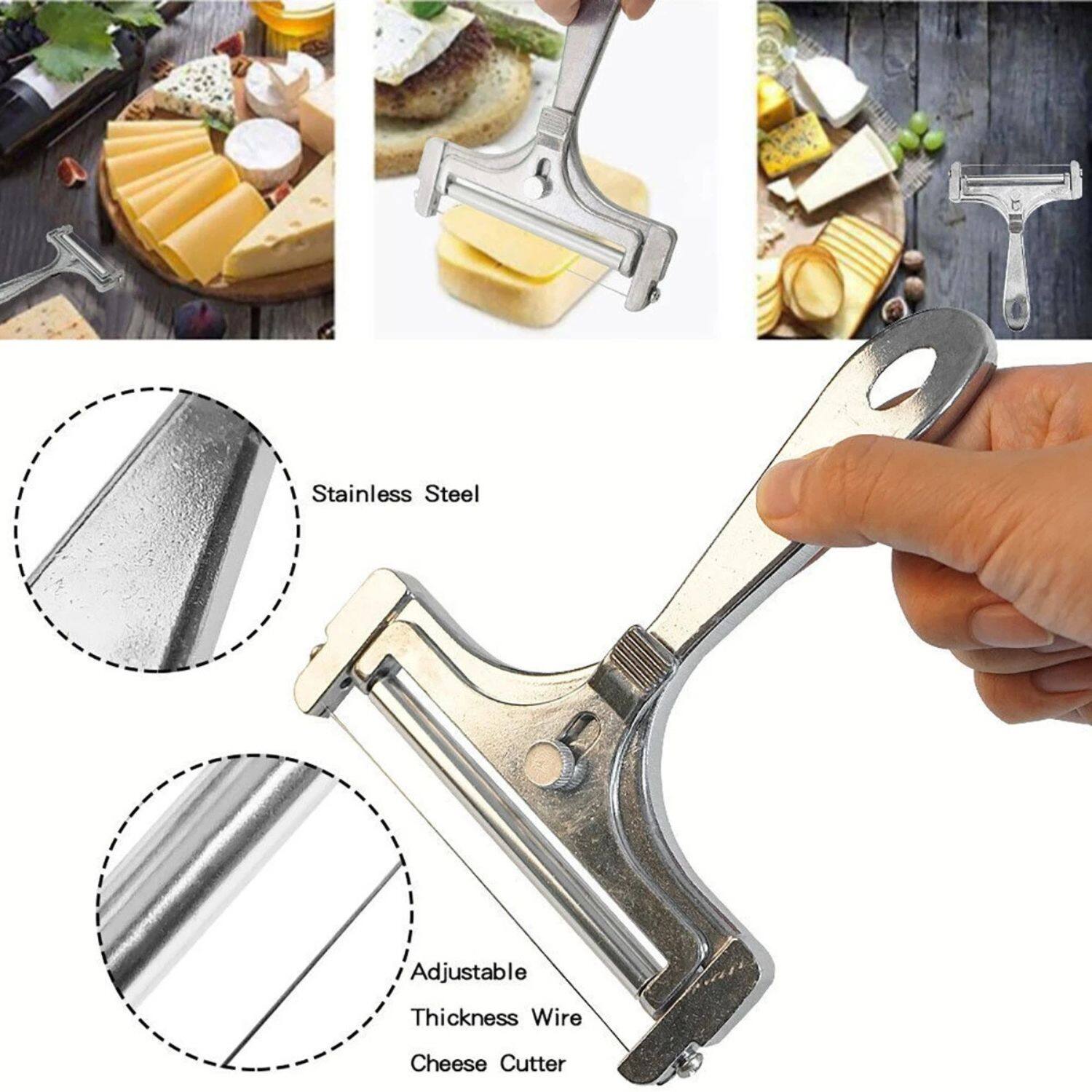 Stainless Steel Adjustable Thickness Wire Cheese Cutter