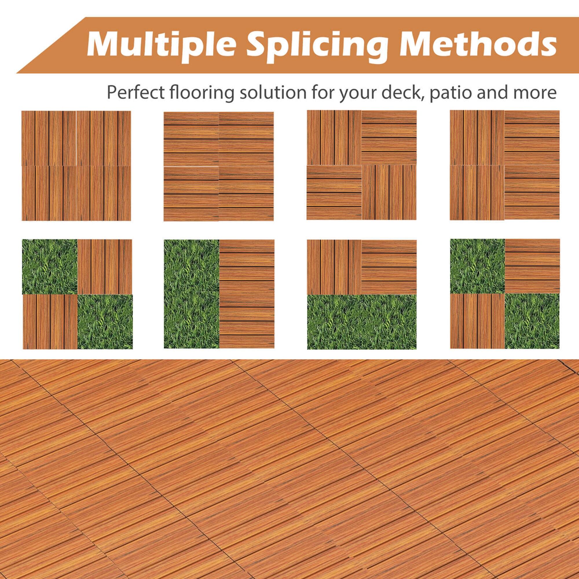 Multiple Splicing Methods

Perfect flooring solution for your deck, patio and more