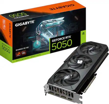 GIGABYTE GEFORCE RTX 5050 GAMING OC 8G - DLSS 4 | RAY TRACING | REFLEX | STUDIO