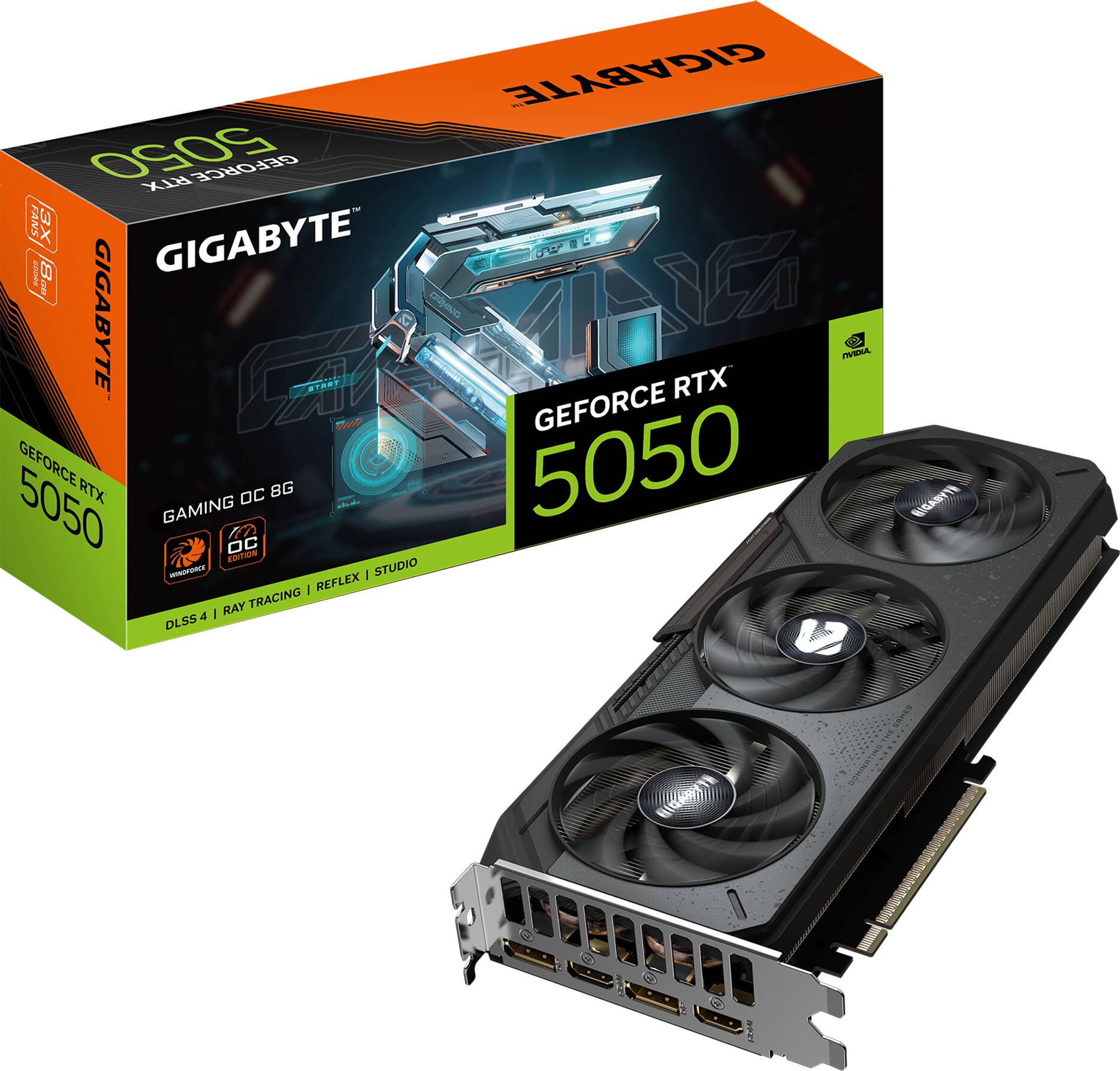 GIGABYTE GEFORCE RTX 5050 GAMING OC 8G - DLSS 4 | RAY TRACING | REFLEX | STUDIO