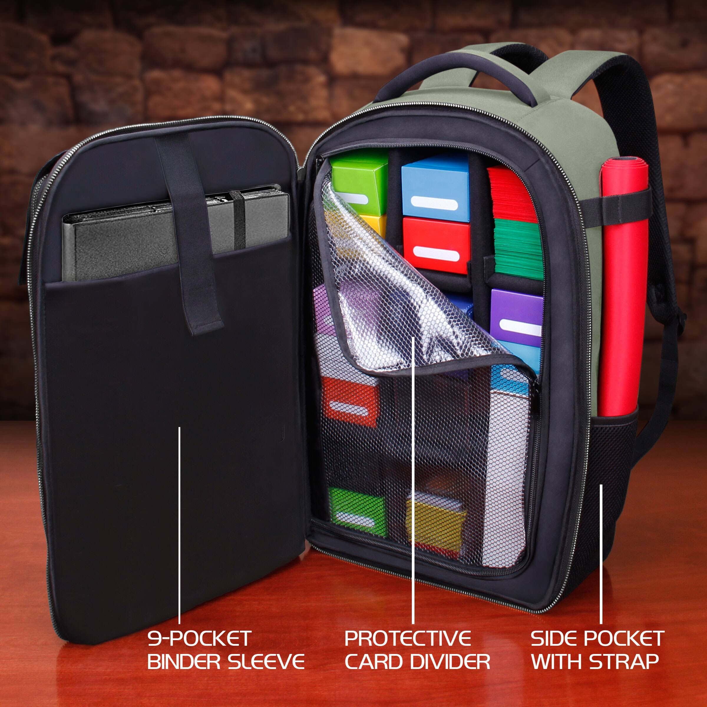 9-Pocket Binder Sleeve  
Protective Card Divider  
Side Pocket with Strap