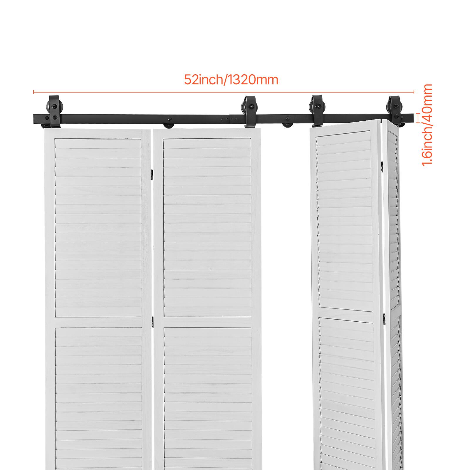 52inch/1320mm  
1.6inch/40mm
